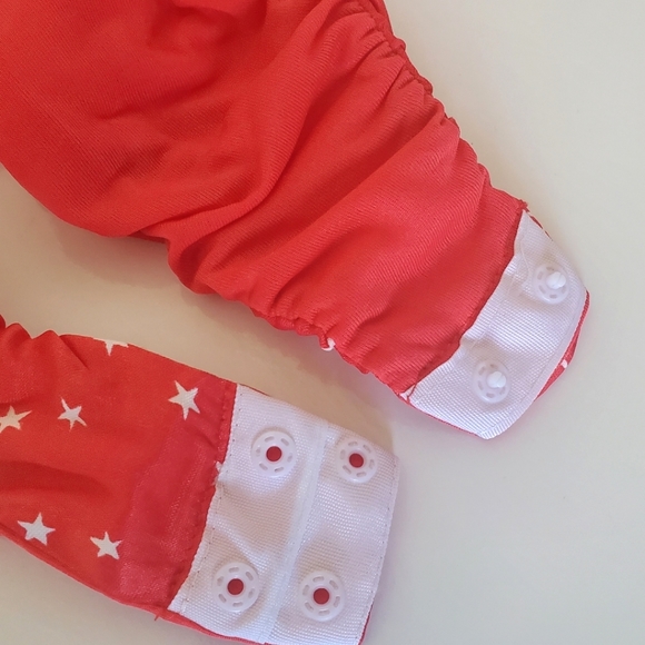 NWT Zara Satin Effect Red Star Bodysuit Size Medium - Picture 9 of 10